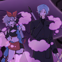 我会把战斗场景画成摆pose